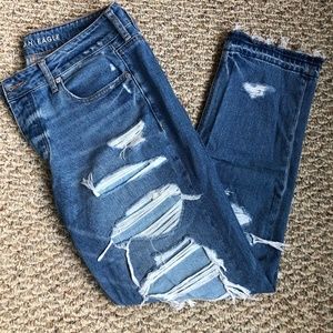 American Eagle High Rose Cropped Jeans Size 8